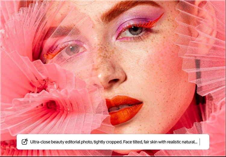 Adobe Firefly image generation interface showing the text-to-image creation workflow
