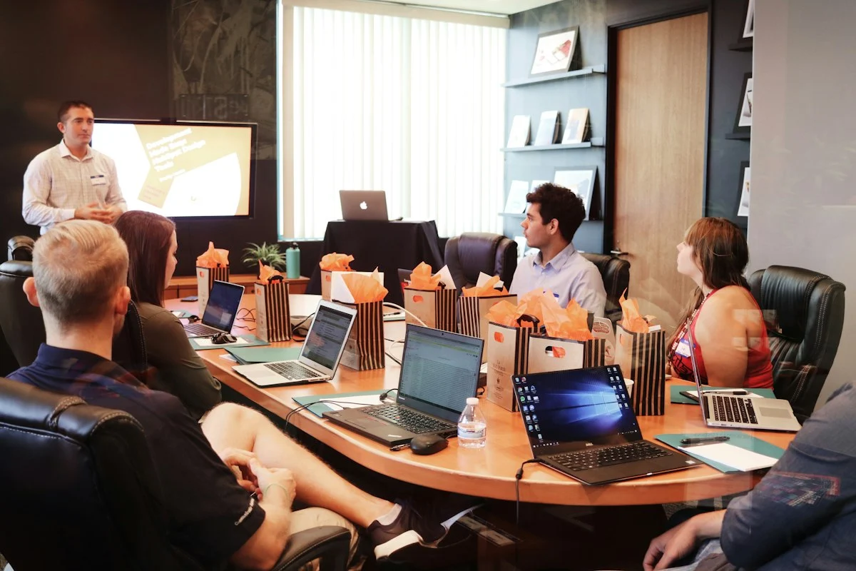 Team meeting to review documentation and page structure in a wiki tool