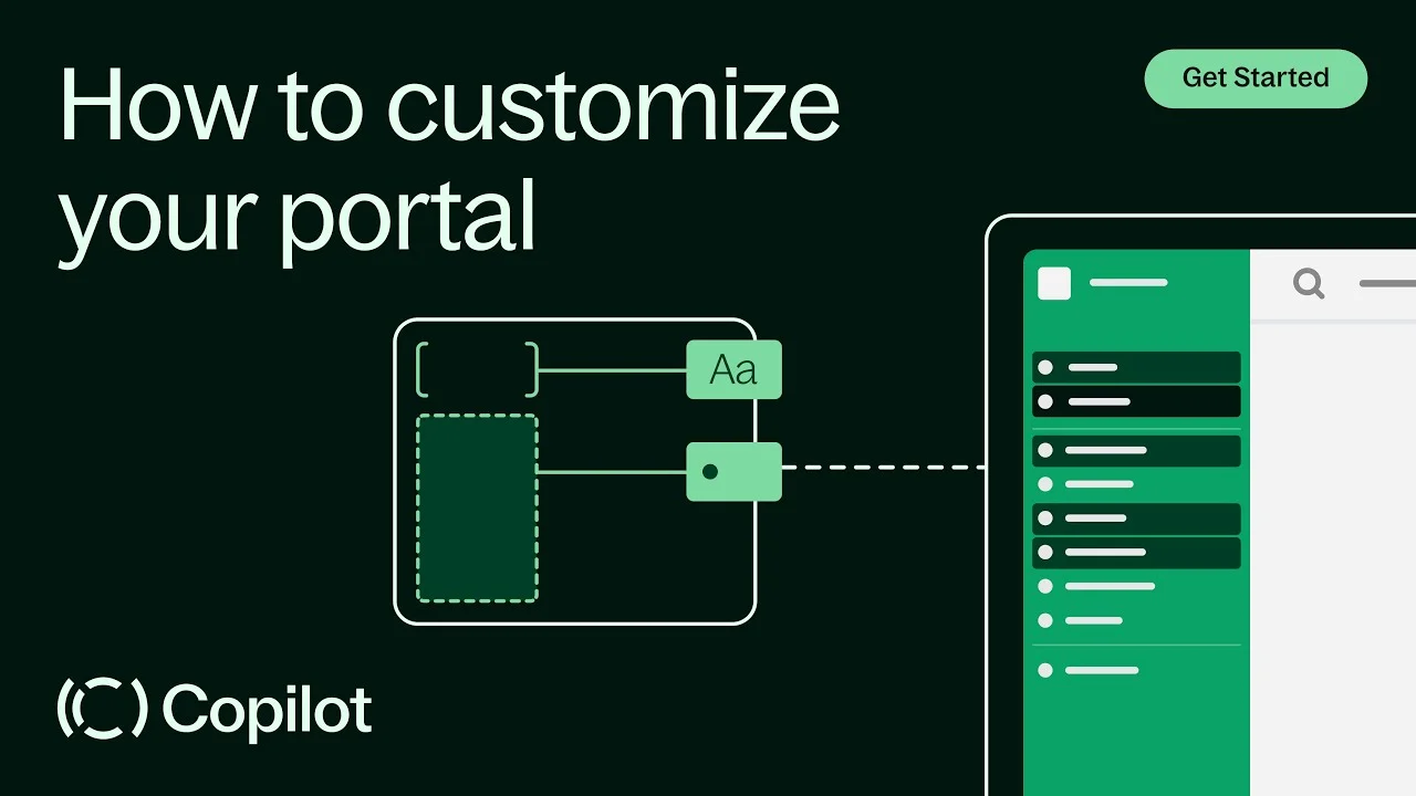 Copilot client portal dashboard showing customizable workspace for agency clients