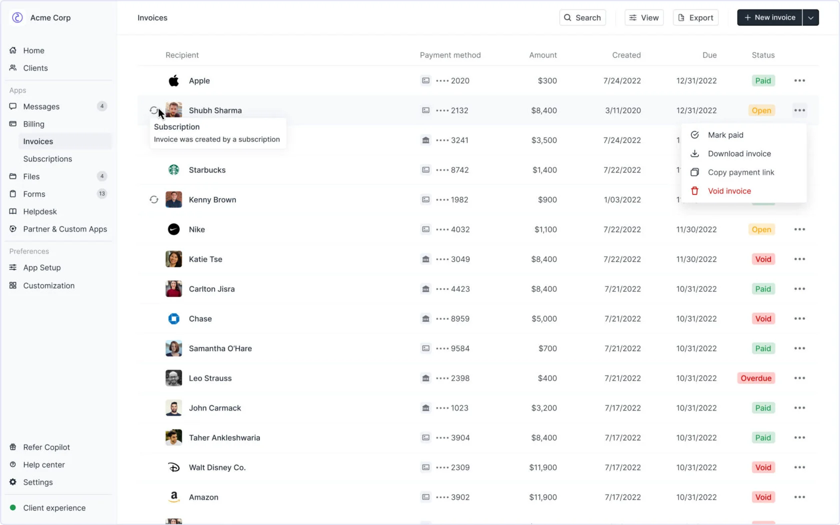 Copilot client portal file management and approval workflow for agencies