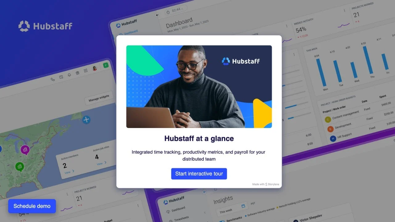 Hubstaff time tracking and employee monitoring software demo walkthrough