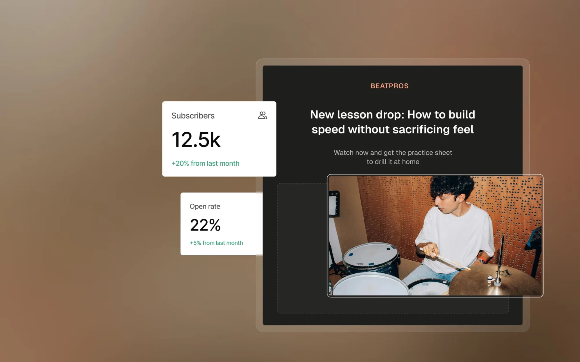 Kajabi built-in email marketing and newsletter management interface