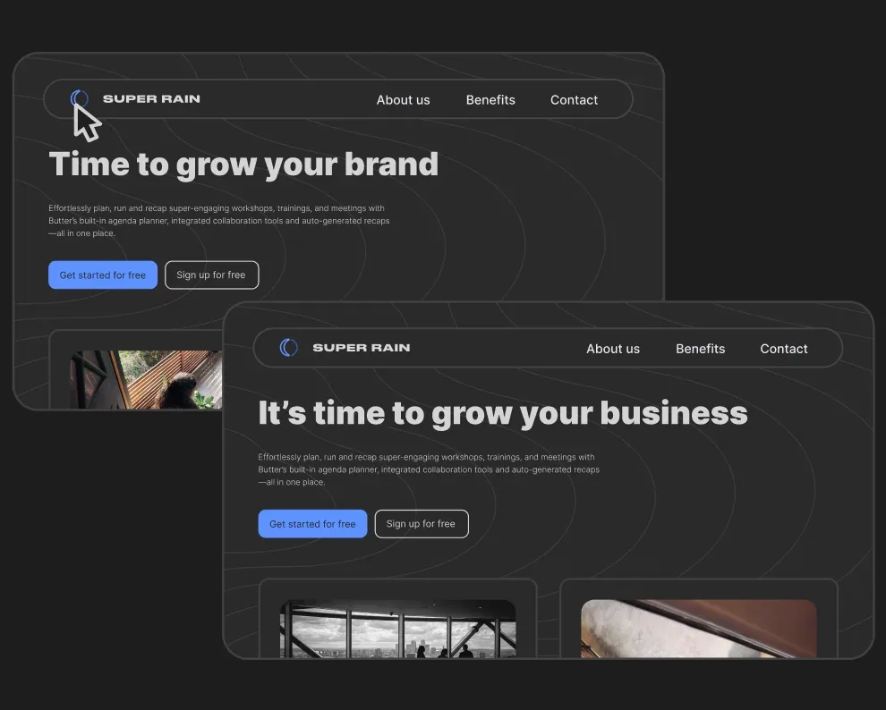 Landingi Smart Sections feature synchronizing content changes across multiple landing pages