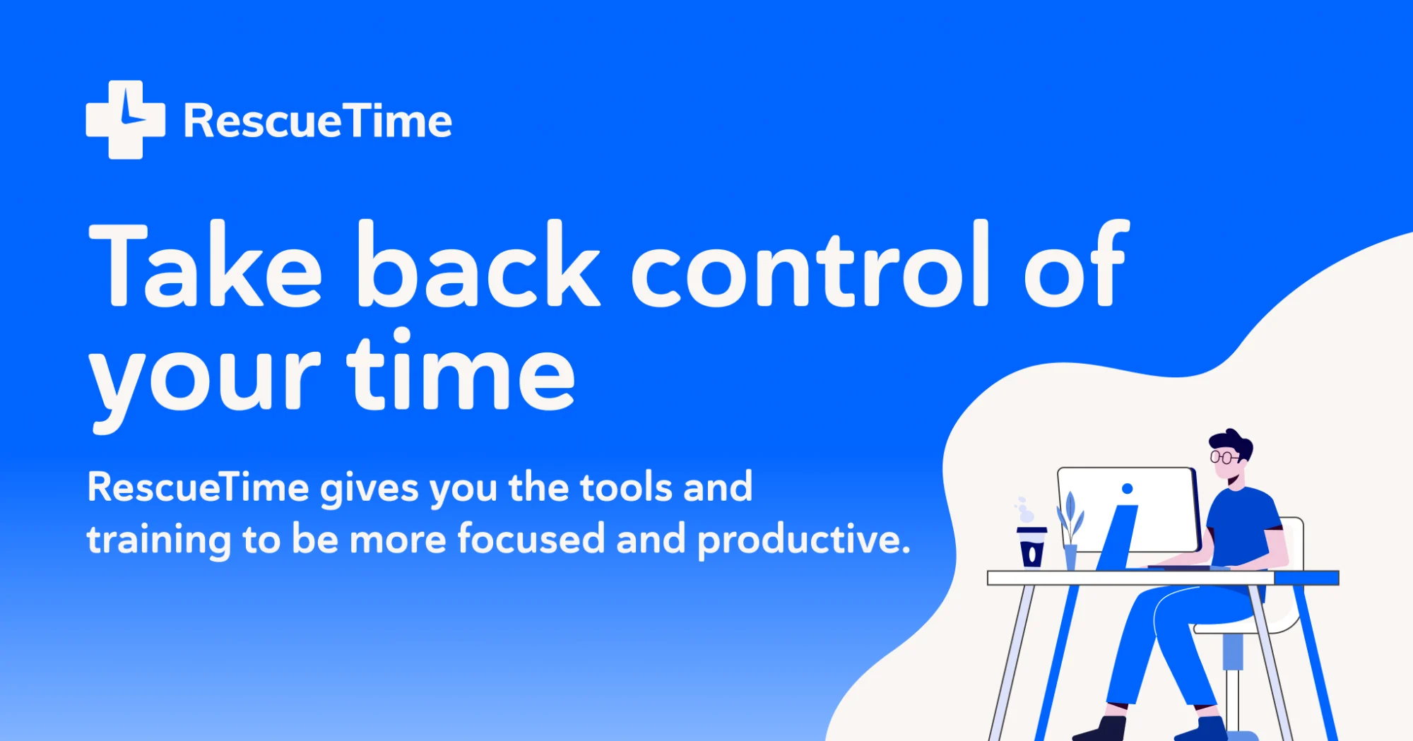 RescueTime dashboard showing automatic time tracking and productivity scores
