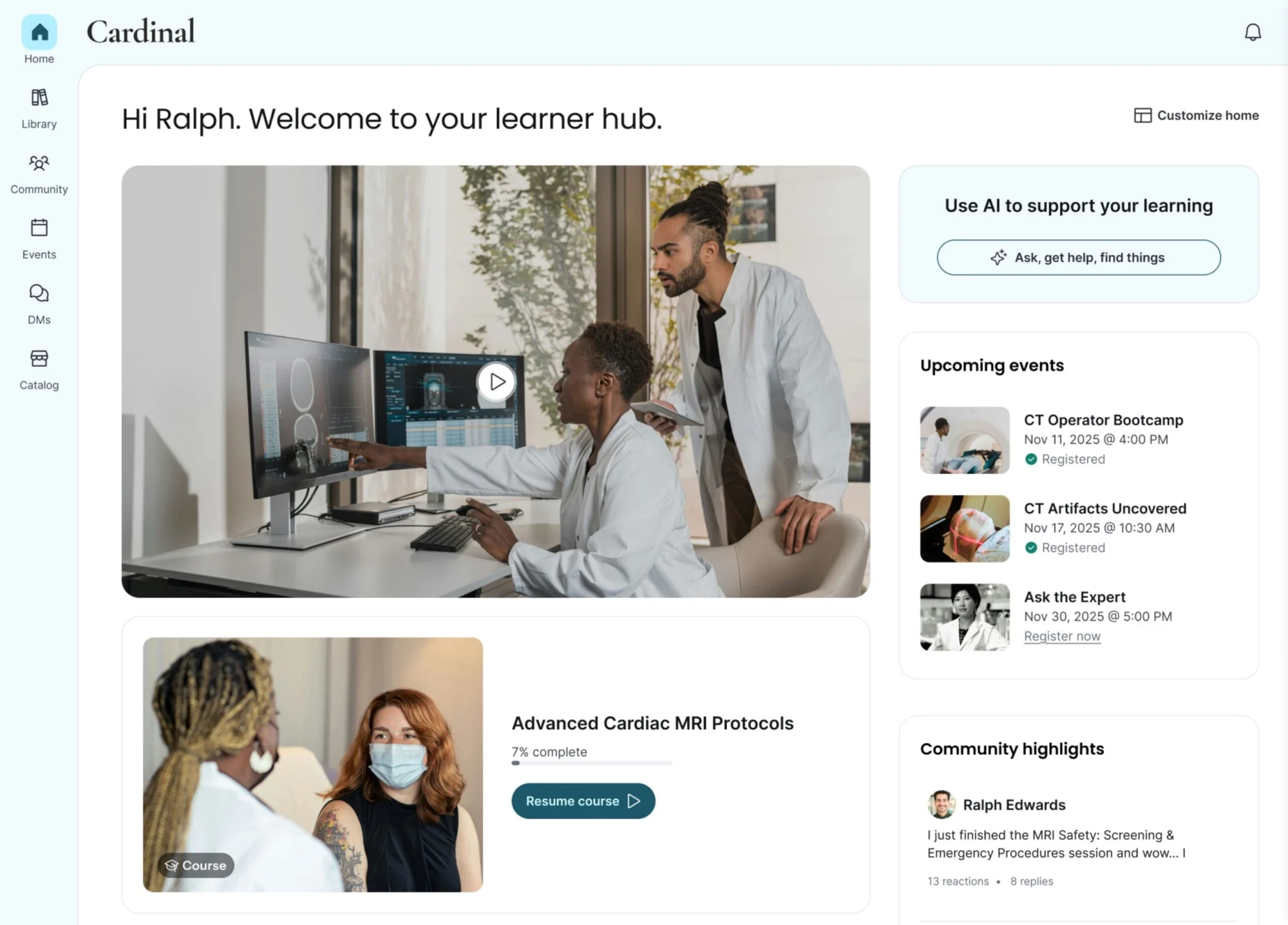 Thinkific course builder dashboard showing course creation interface