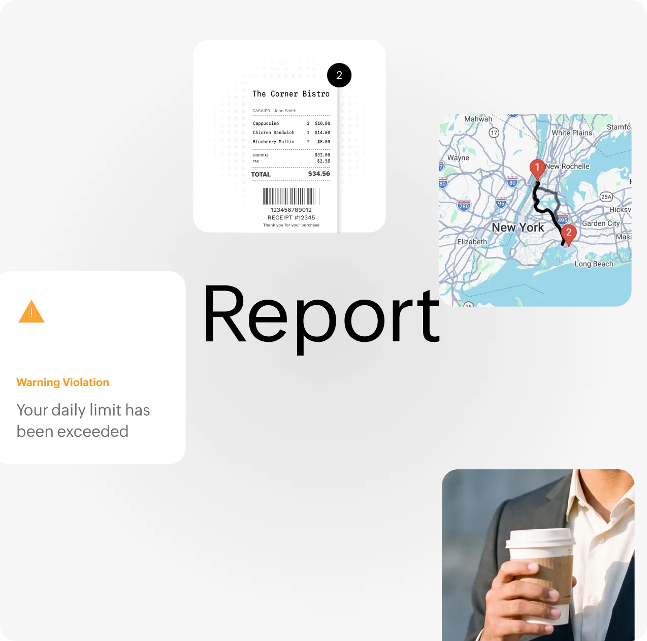 Zoho Expense expense management interface showing expense reports and categories (October 2026)