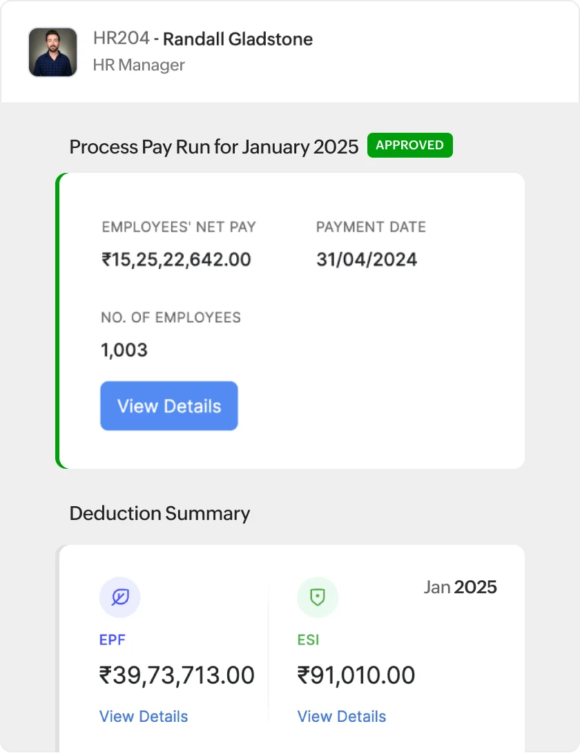 Global payroll software showing multi-country team payment run